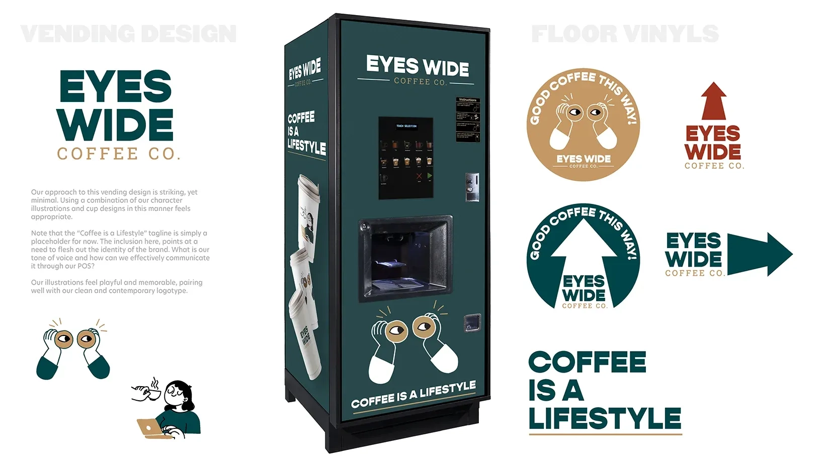 Eyes Wide Coffee Co. vending machine