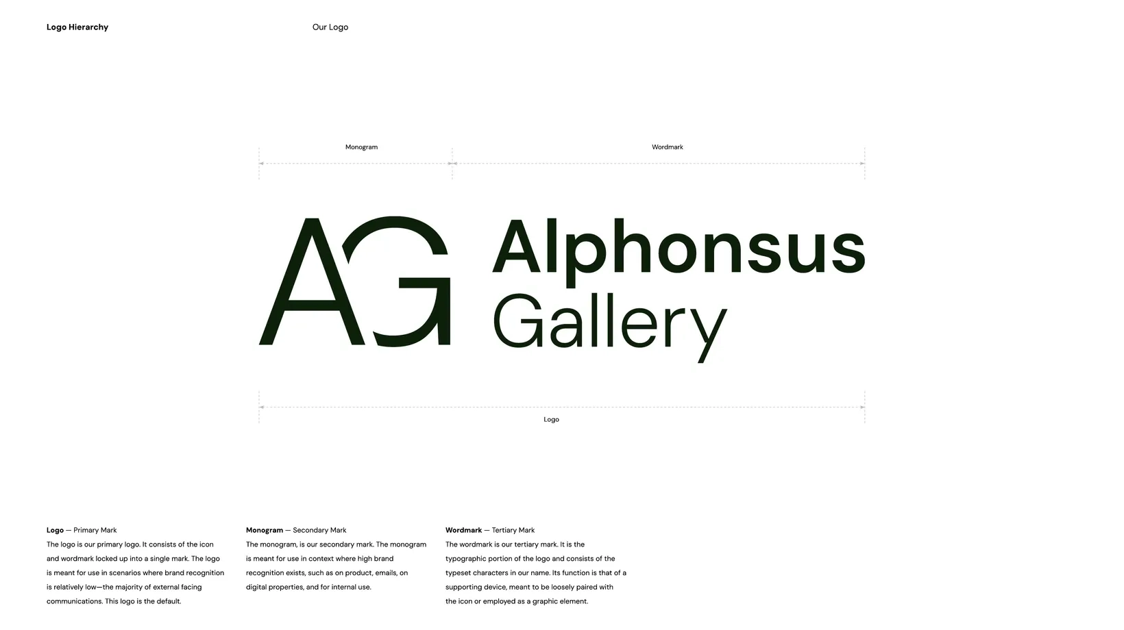 Alphonsus Gallery - Logo Structure