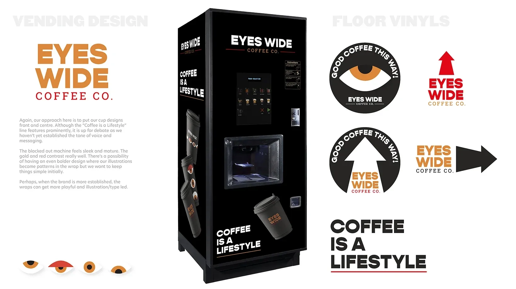Eyes Wide Coffee Co. branding