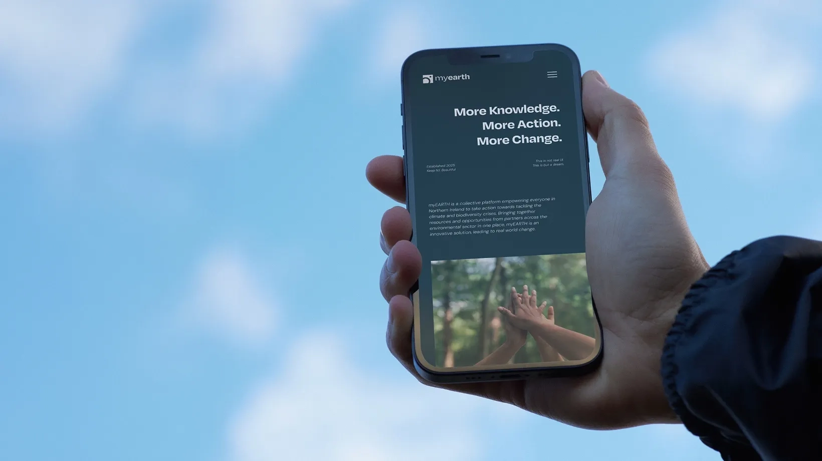 My Earth - Branding - Mockup Mobile Site